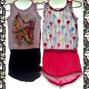 Two Girl’s Rompers, Handmade